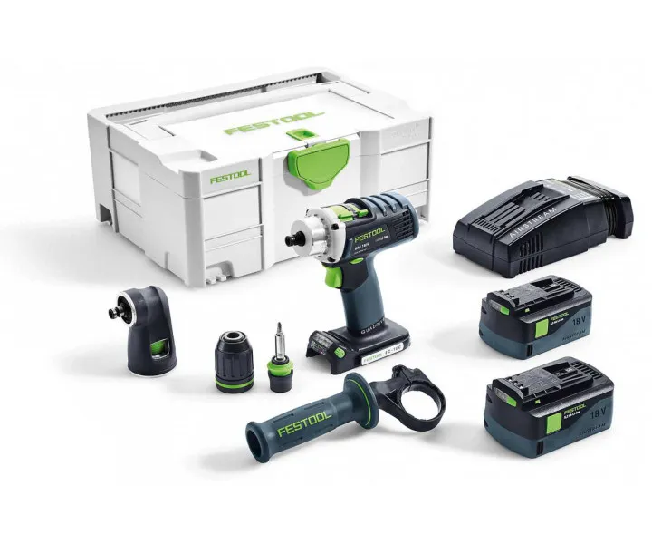 Фото Аккумуляторная дрель-шуруповёрт Festool QUADRIVE DRC 18/4 Li 5,2 Set в интернет-магазине ToolHaus.ru