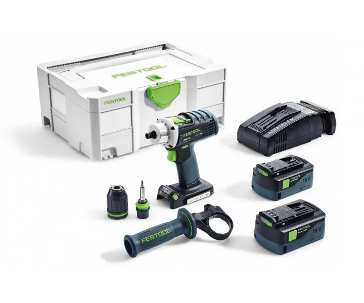 Фото Аккумуляторная дрель-шуруповёрт Festool QUADRIVE DRC 18/4 Li 5,2 Plus SCA в интернет-магазине ToolHaus.ru
