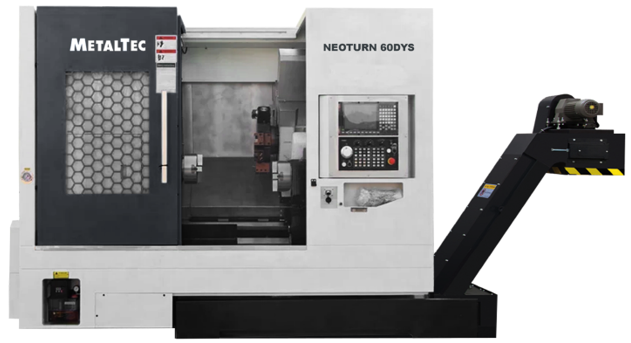 Фото MetalTec NeoTurn 60DYS (Fanuc) - Токарный станок ЧПУ с наклонной станиной и противошпинделем в интернет-магазине ToolHaus.ru