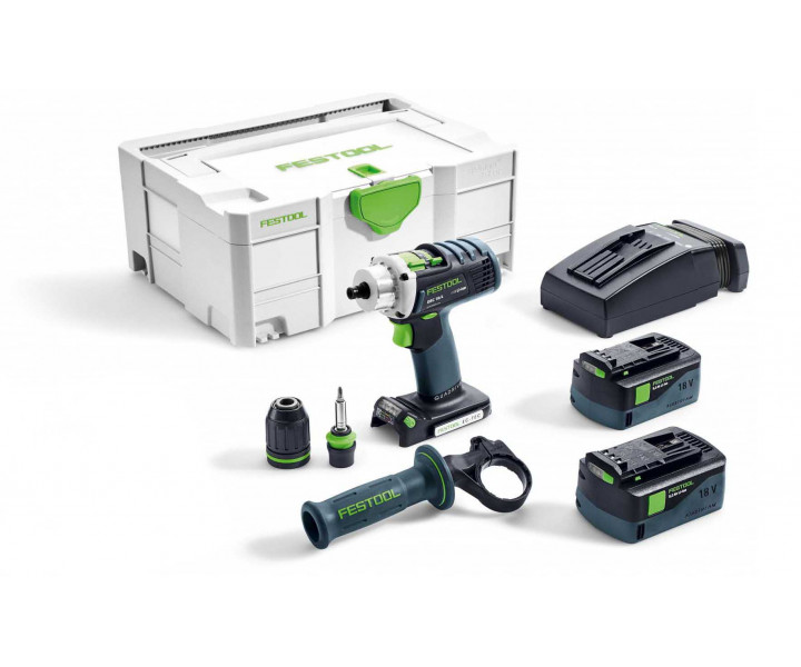 Фото Аккумуляторная дрель-шуруповёрт Festool QUADRIVE DRC 18/4 Li 5,2 Plus в интернет-магазине ToolHaus.ru
